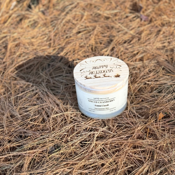 Spice Cranberry Soy Coconut Candle 12 oz