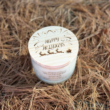 Spice Cranberry Soy Coconut Candle 12 oz