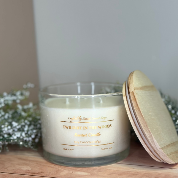 Twilight in the Woods Soy & Coconut Wax Candle - 3 Wicks, 12 oz