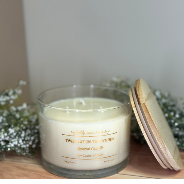 Twilight in the Woods Soy & Coconut Wax Candle - 3 Wicks, 12 oz